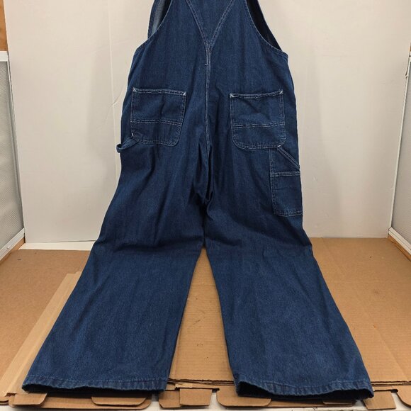 Vintage Carhartt Overalls Mens  R07 DST Denim Bib Jean Workwear Farm 40 X30 - Picture 12 of 16
